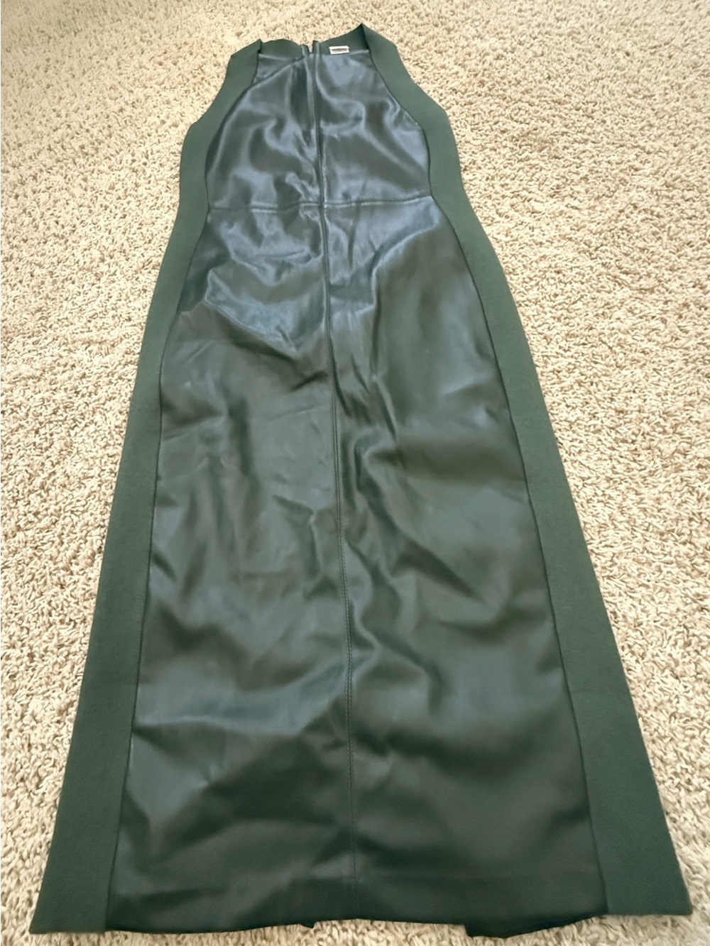 Ann Taylor Dark Green Panel Dress